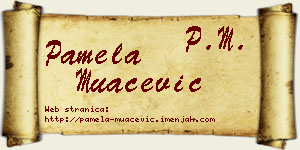 Pamela Muačević vizit kartica